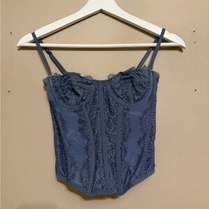 Urban outfitters blue corset